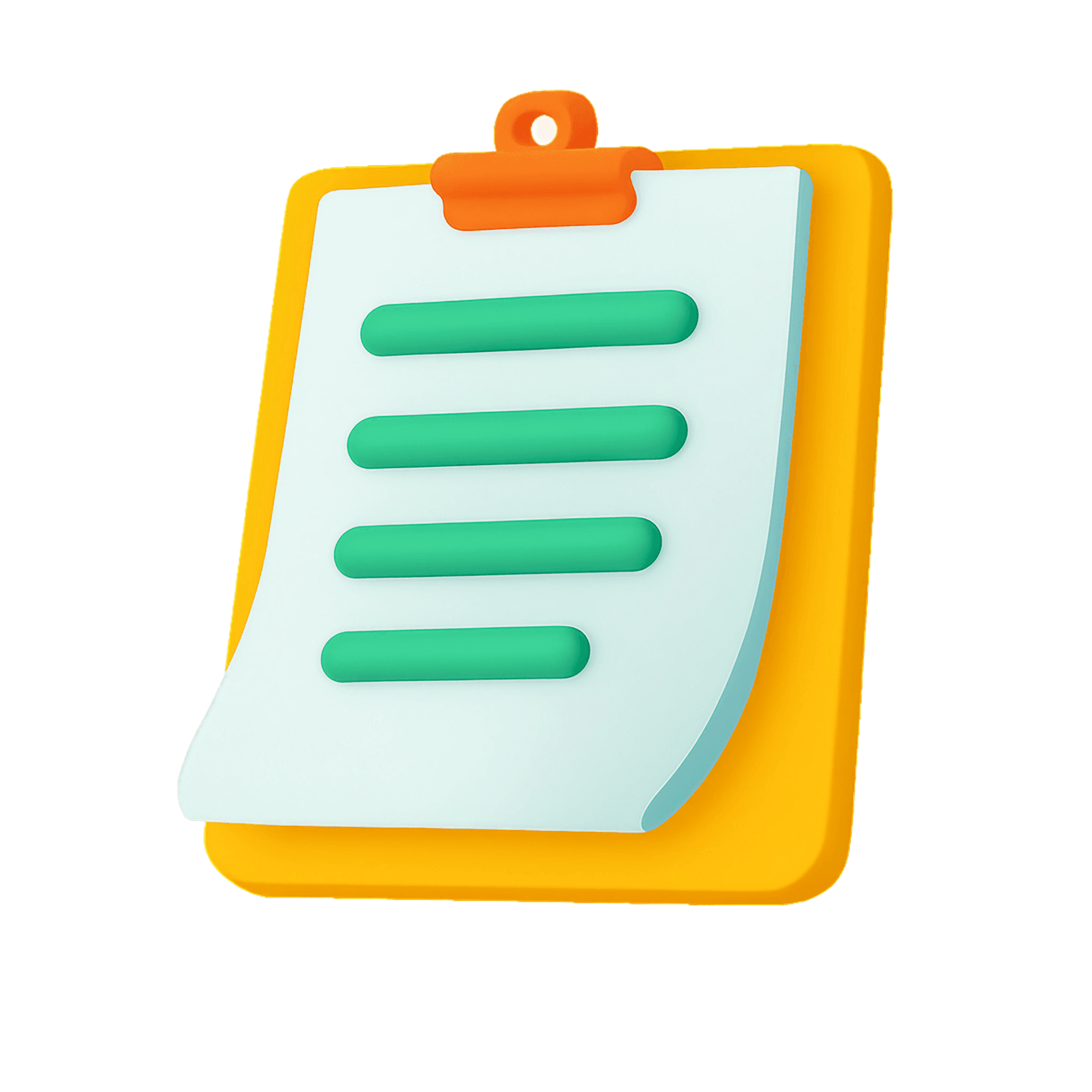 Clipboard with document illustration