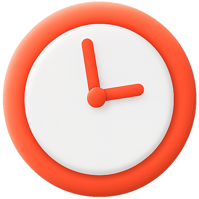 Clock 3D icon